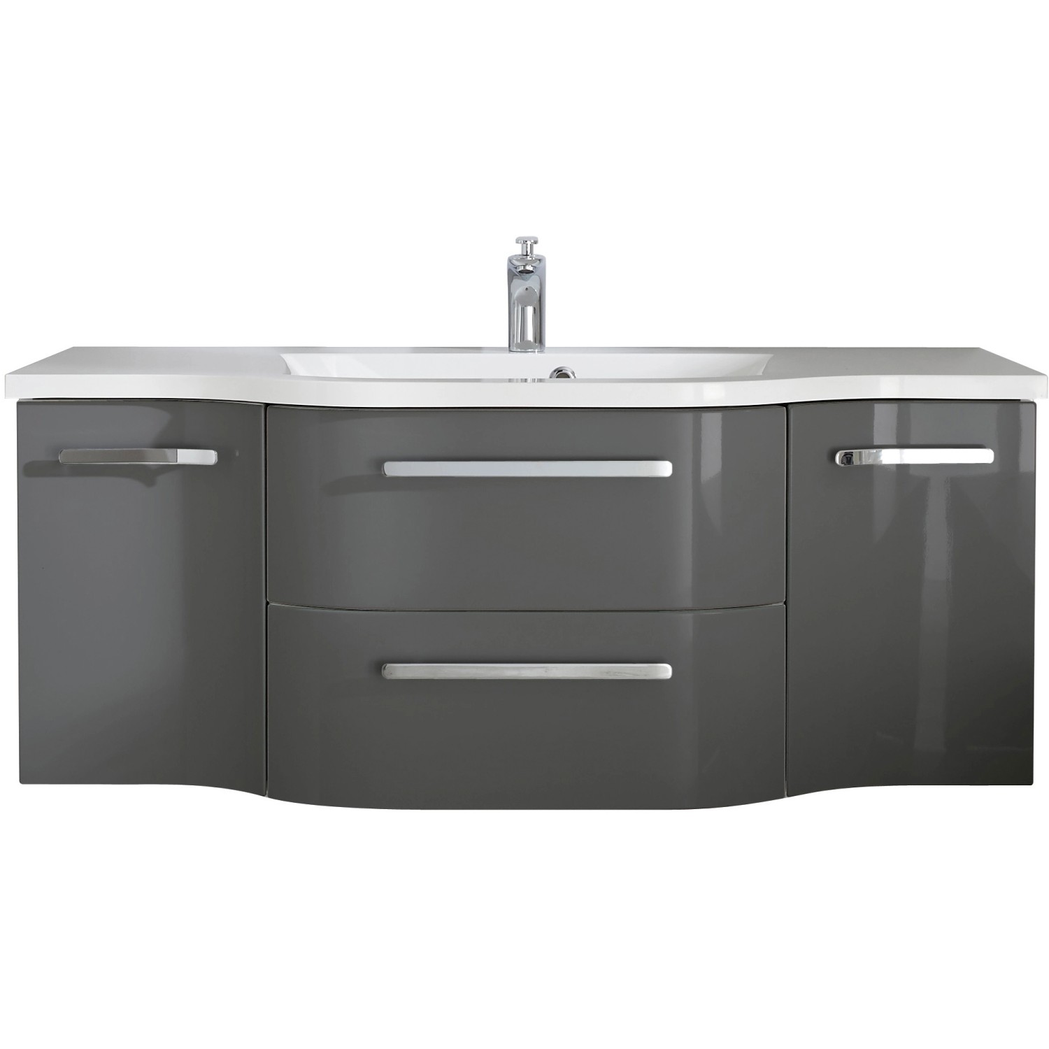 Pelipal Waschbeckenunterschrank 126 cm Quantum 4 Anthrazit
