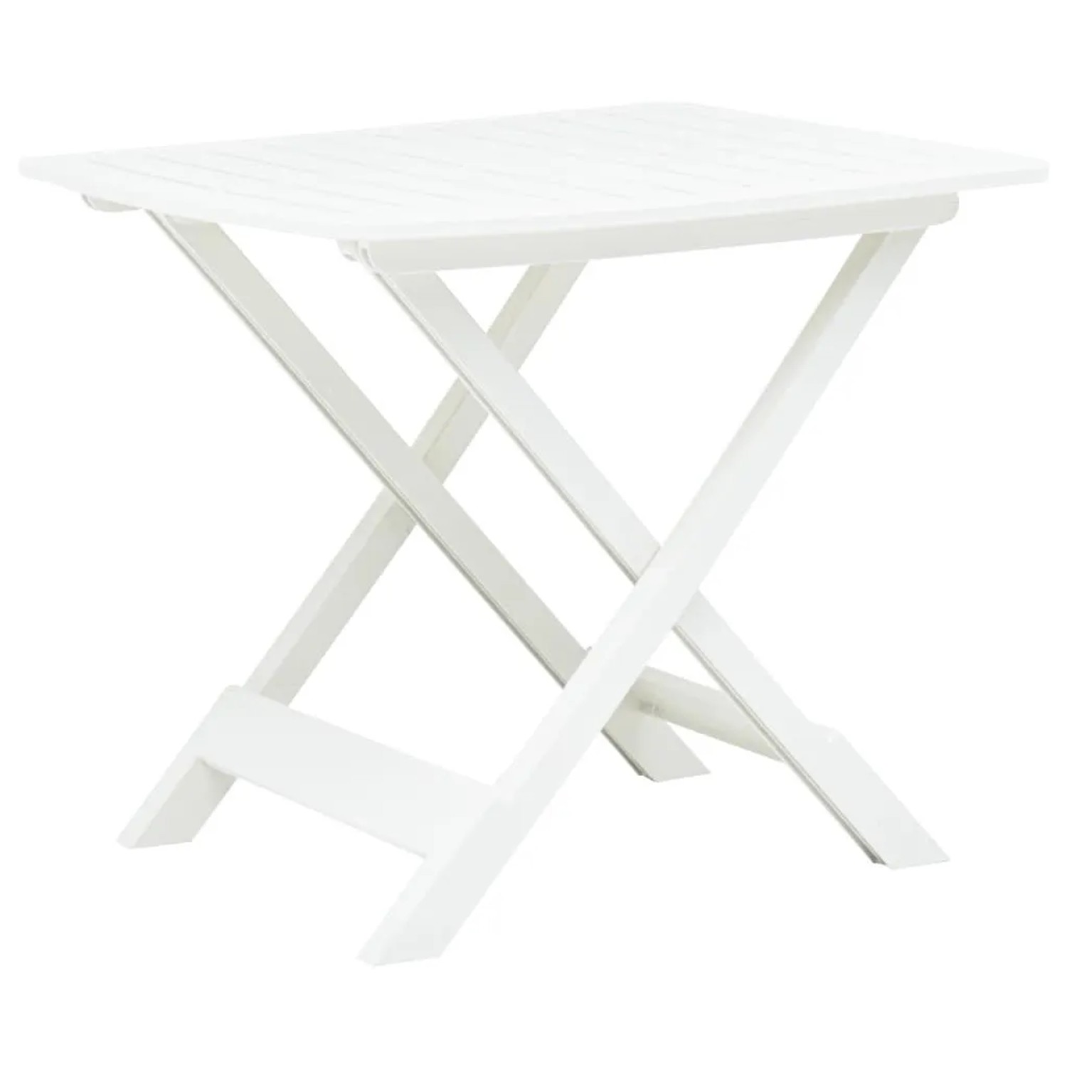 Furnicato Gartentisch Klappbar Weiß 79 X 72 X 70 Cm Kunststoff