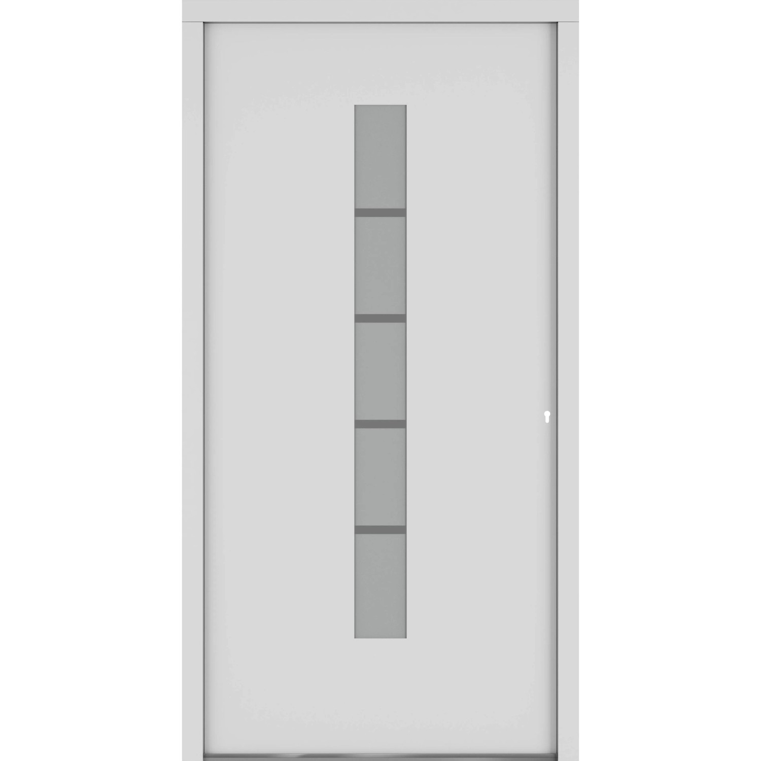 Roro Haustür OAE 1202 Aluverbund Weiß 100 cm x 210 cm DIN R günstig online kaufen