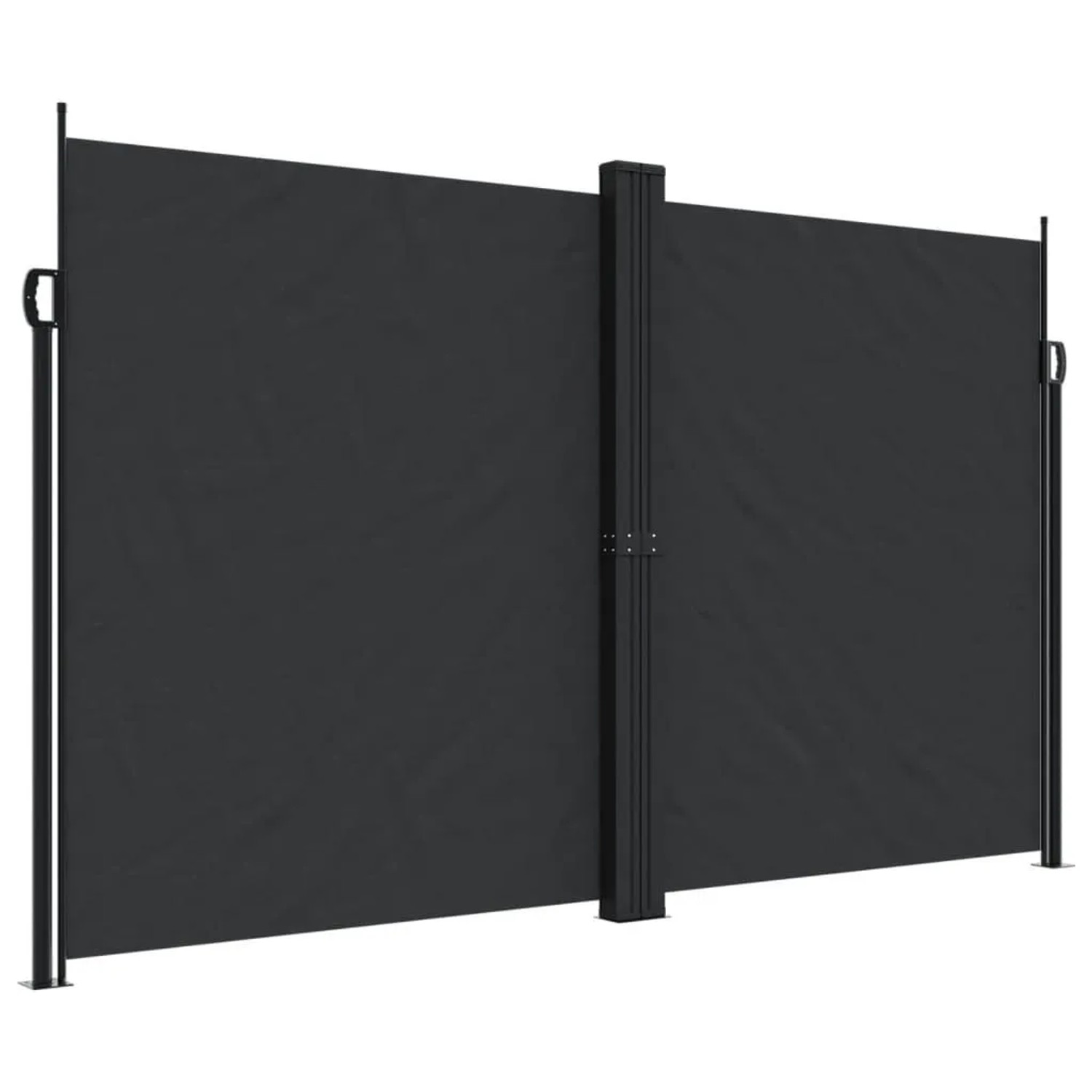 vidaXL Seitenmarkise Ausziehbar Schwarz 200x1000 cm 4004759
