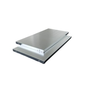 Schulte Steck-Grundregal, 180x100x40 cm, verzinkt, mit zwei Regalböden.