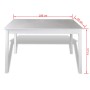 vidaXL Essgruppe, 5-teilig, weiß. Tisch (108x65 cm) mit 4 Stühlen aus Kiefernholz. Ideal für Küche und Esszimmer.