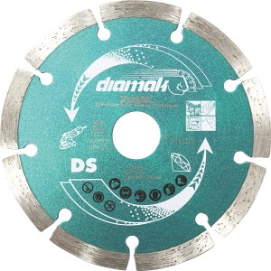 Makita Diamantscheibe Diamak D-61139 für Winkelschleifer, geeignet für Beton, Ziegel, Marmor und Schiefer.