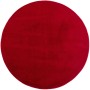 Runder, roter Kurzflorteppich (Ø 80 cm) von Ayyildiz. Moderner Teppich für Wohnräume.