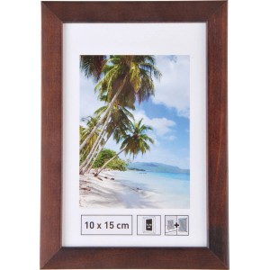 Holzbilderrahmen Mahagoni, 10x15 cm, glatte Oberfläche. Bilderrahmen für Fotos und Bilder.