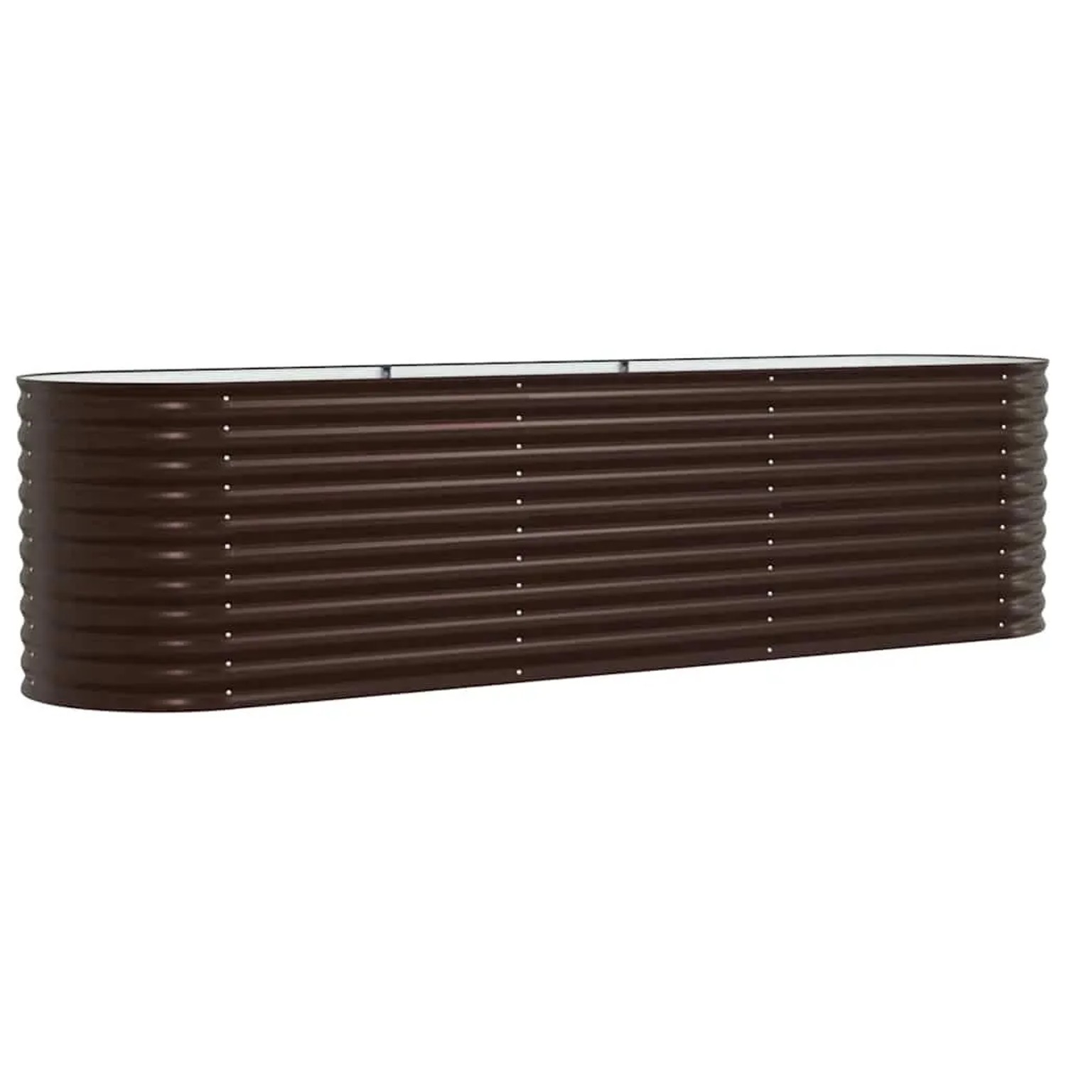 vidaXL Hochbeet Braun 320 x 80 x 81 cm Stahl 42008133