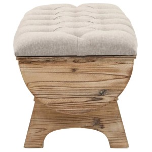 DELUKE Aufbewahrungsbank JANA Massivholz 103x51x44cm Holztruhe Küchenbank Esszimmerbank Flurbank Stauraum