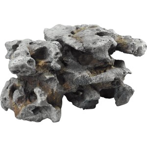 Ebi Dekor-Lavagestein, 35,5 cm, naturnahe Aquarium-Deko aus Polyresin.