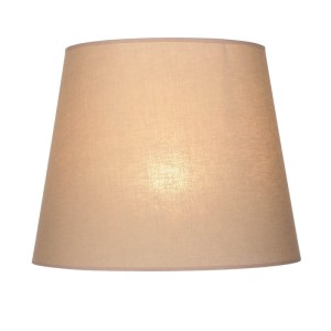 Lampenschirm aus Stoff in Cappuccino für Stehleuchten, E27, Ø 38 cm.