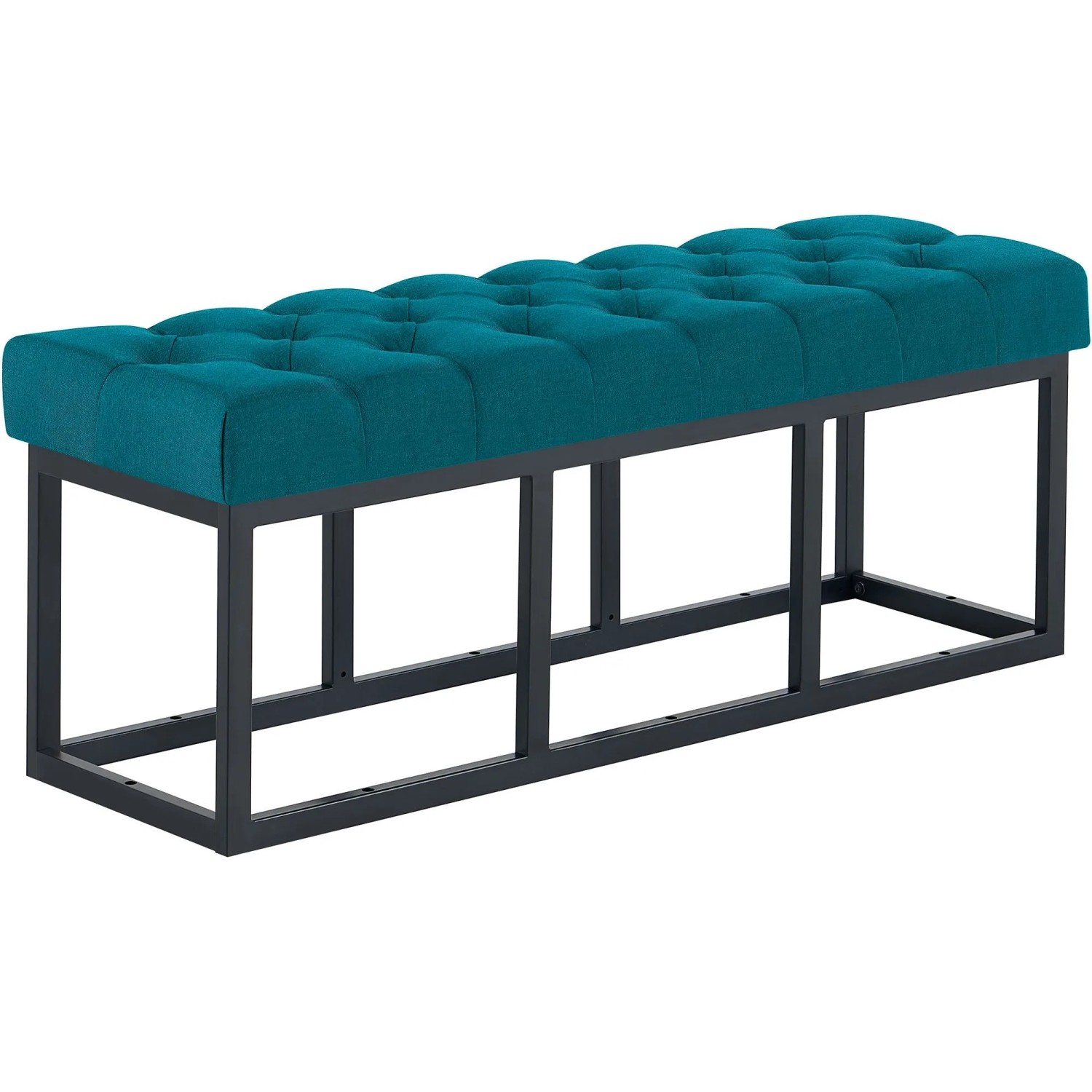 CLP Sitzbank Amun Stoff Schwarz blau/120 cm