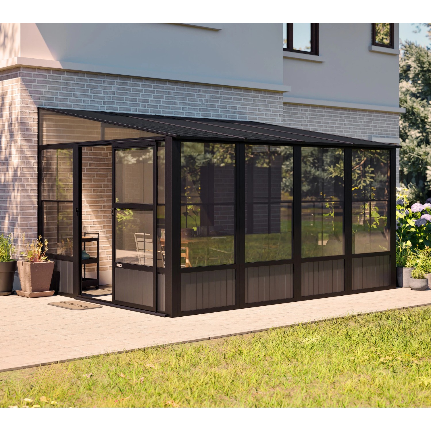 Sojag Kalt-Wintergarten Mural Anthrazit 309 x 404 cm