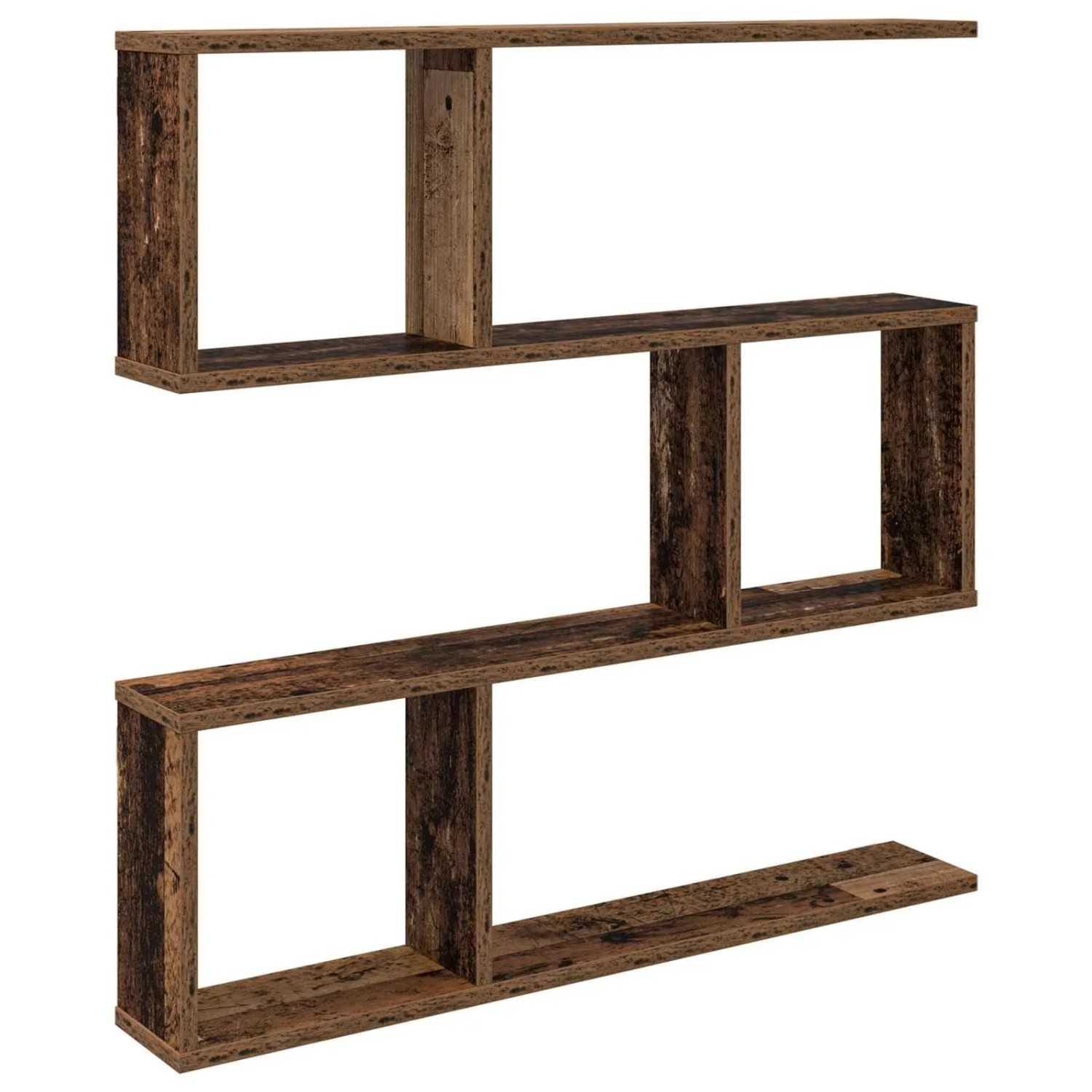 vidaXL Wandregal Altholz 80 x 12 x 79,5 cm Holzwerkstoff 8012282