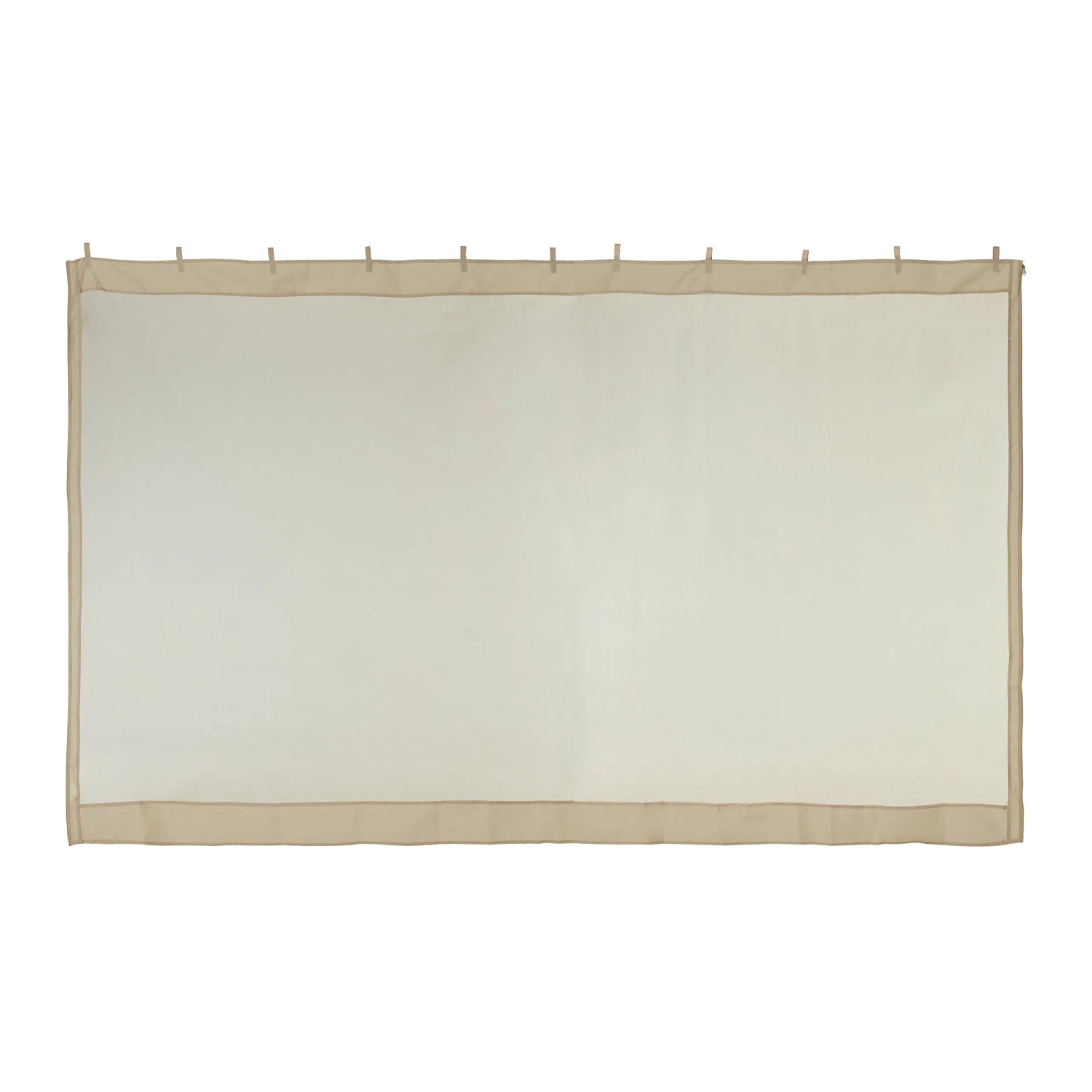 Relaxdays Moskitonetz für Pavillon Netzstoff Beige mit Reißverschluss mit Klettverschluss 3 x 3 m 12 m 1,2 kg