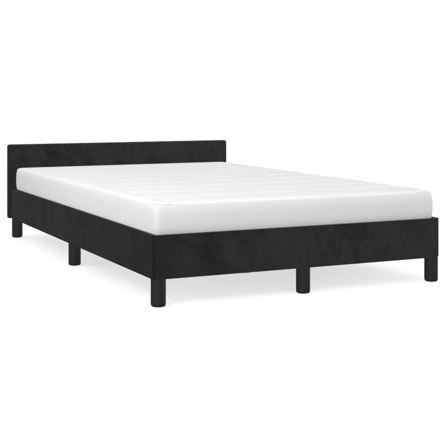 vidaXL Bettgestell ohne Matratze Schwarz 120x190 cm Samt 379549 günstig online kaufen