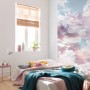 Komar Vlies Fototapete Clouds Panel im Schlafzimmer mit Wolkenmotiv, 100x250 cm.