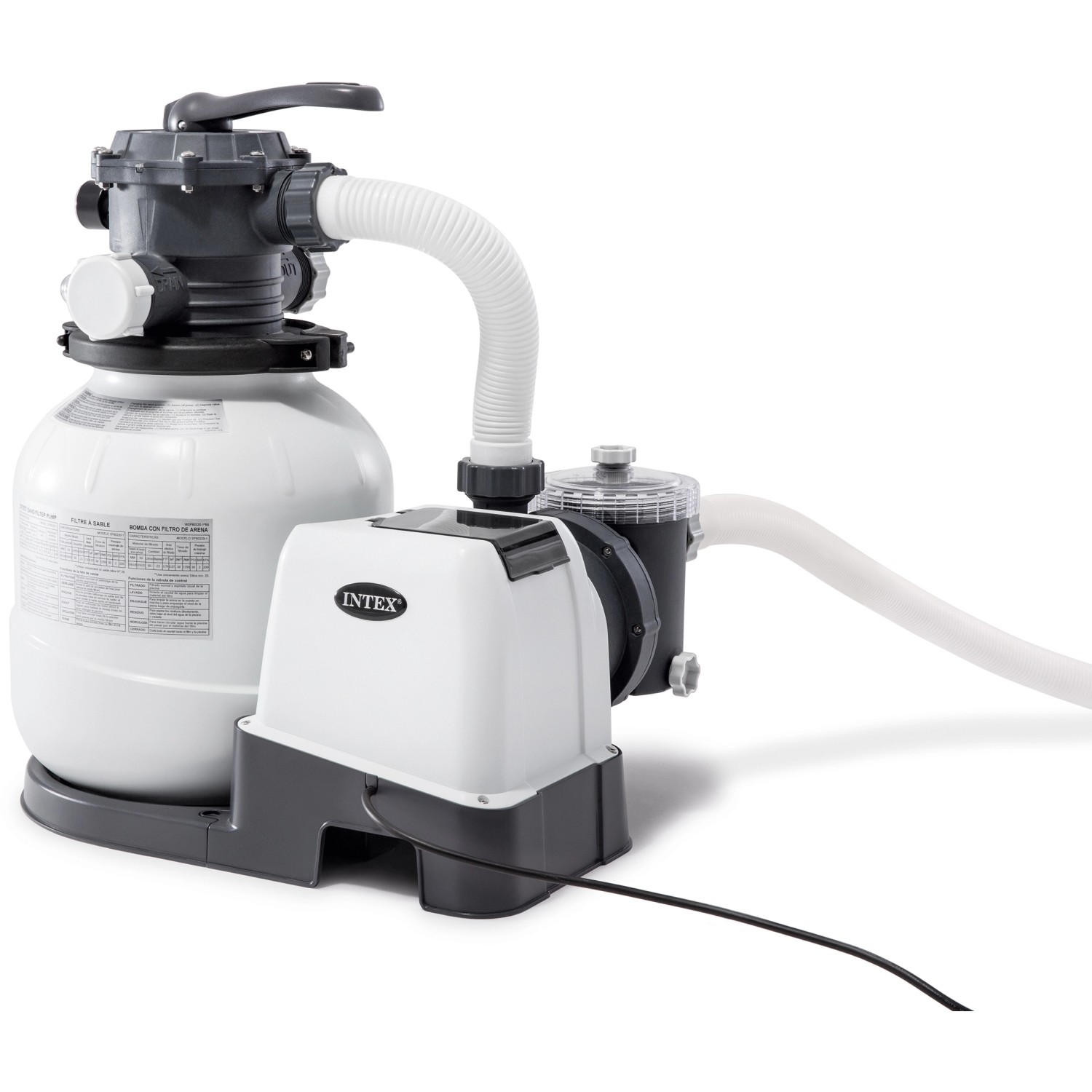 Intex Sandfilteranlage für Frame Pool Sets, zur Reinigung von Pools.