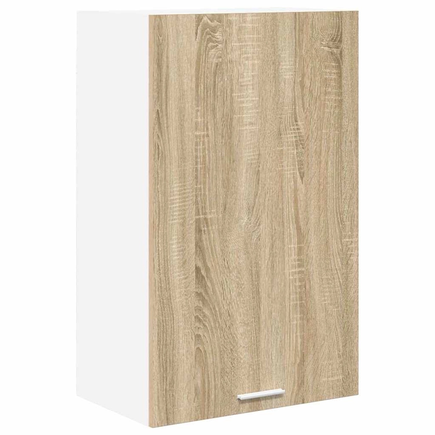 vidaXL Hängeschrank mit Tür Riga Sonoma-Eiche und Weiß 50 x 31 x 80 cm 884268
