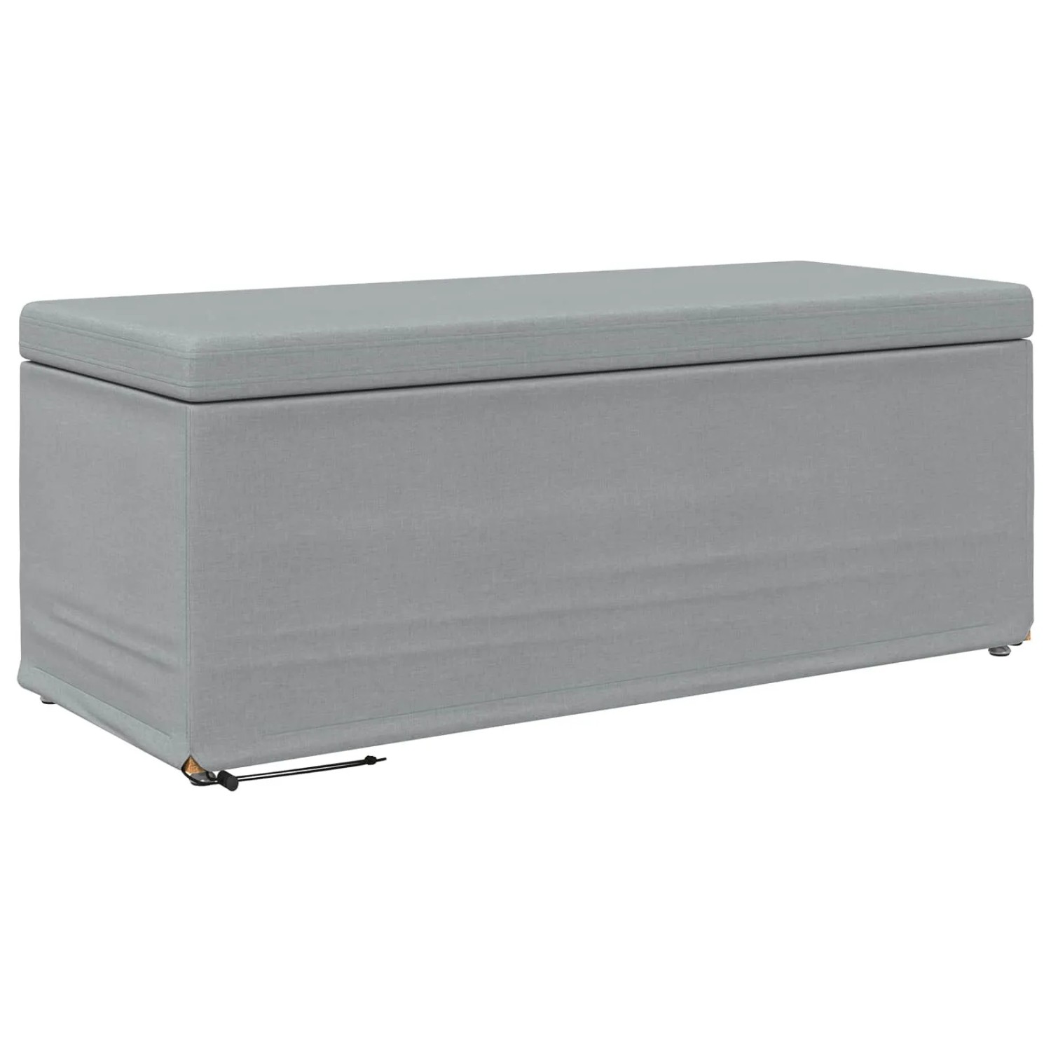 vidaXL Hocker Hellgrau 101 x 41 x 40 cm Stoff und Pressholz 876788
