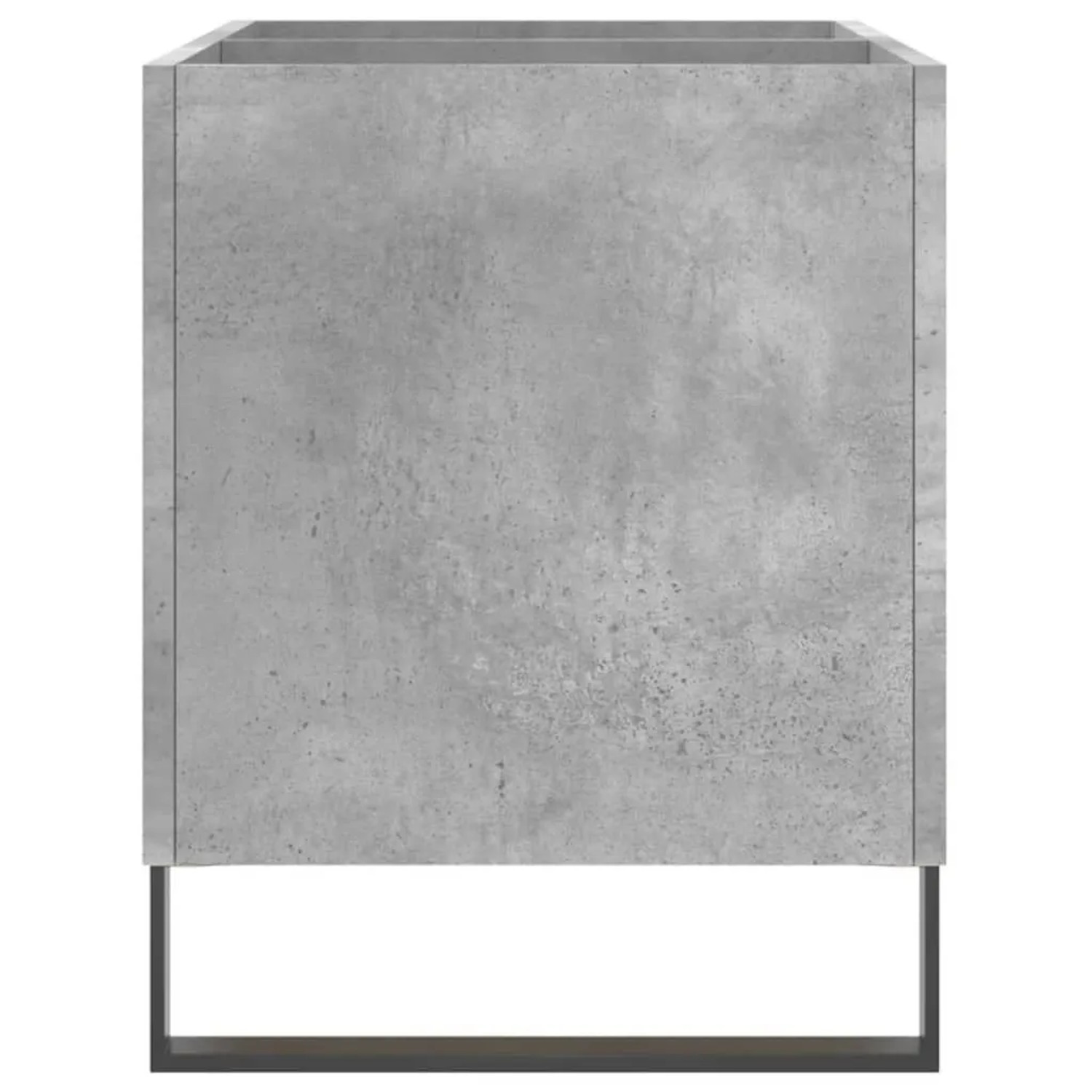 VidaXL Plattenschrank, Betongrau, 74,5x38x48 cm, Holzwerkstoff mit Eisenbeinen.