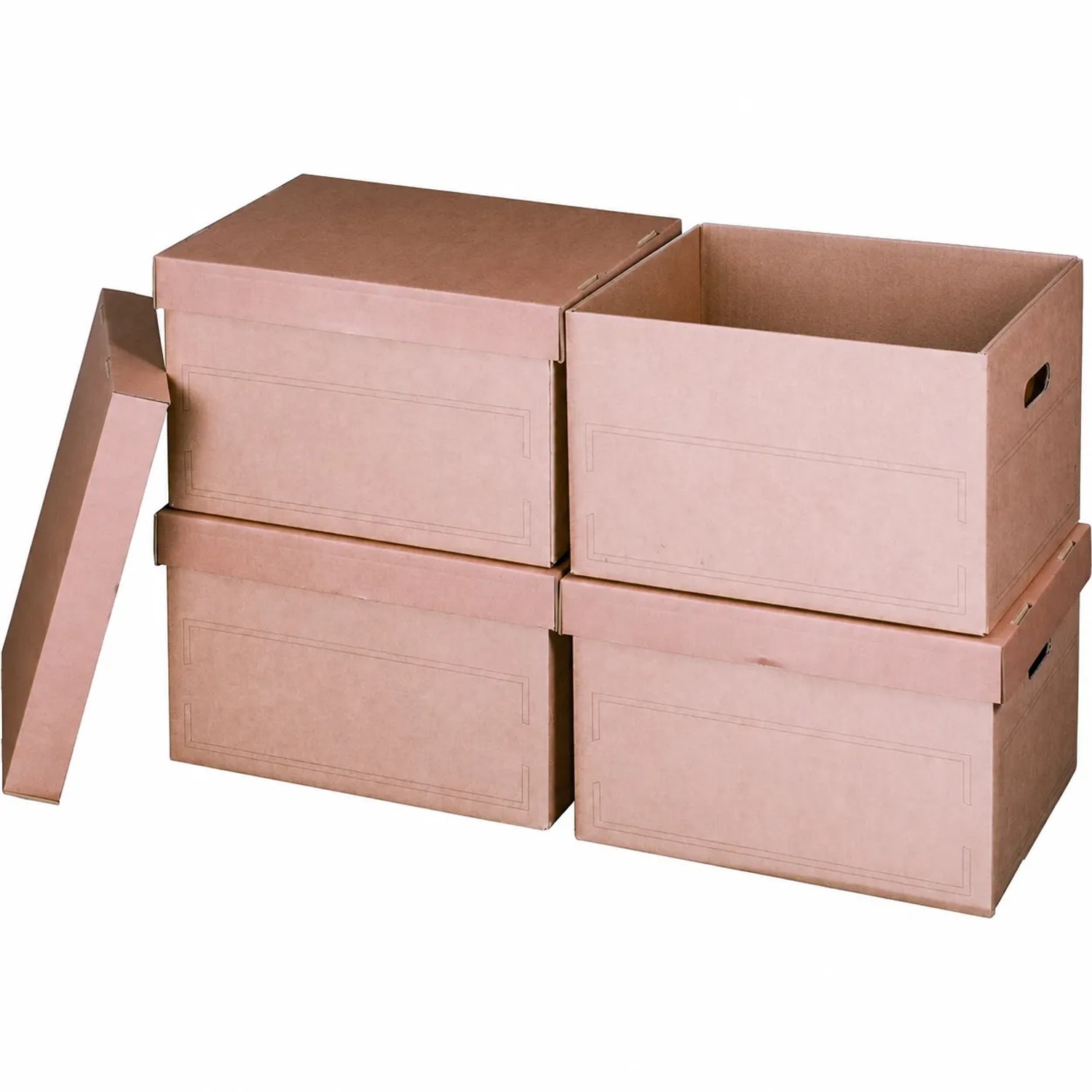 PROREGAL Mega Deal 30x Archivbox mit Deckel LxBxH 414x331x266mm Wiederverschließbar Braun Archivbox Archivkarton Aktenkarton