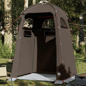 vidaXL Duschzelt Braun Wasserfest 4009477