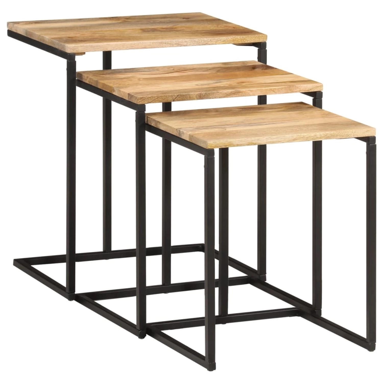 vidaXL Satztische 3 Stk. Massivholz Akazie 372724 günstig online kaufen