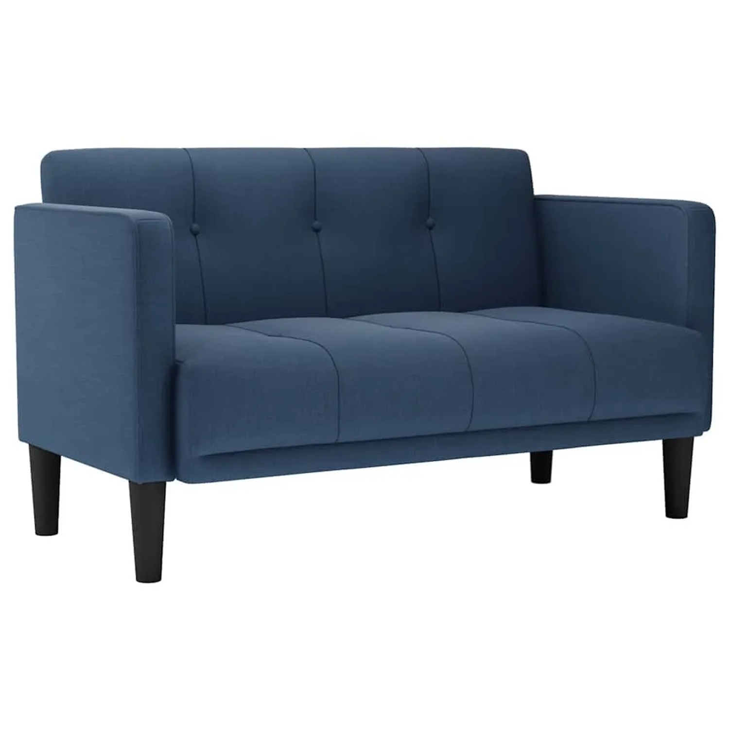 vidaXL Zweisitzer-Sofa Blau 111 cm Stoff 4100566
