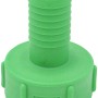 Grüner IBC Adapter S60 x 6 auf 1,25 Zoll Schlauchtülle für Regentonnen.