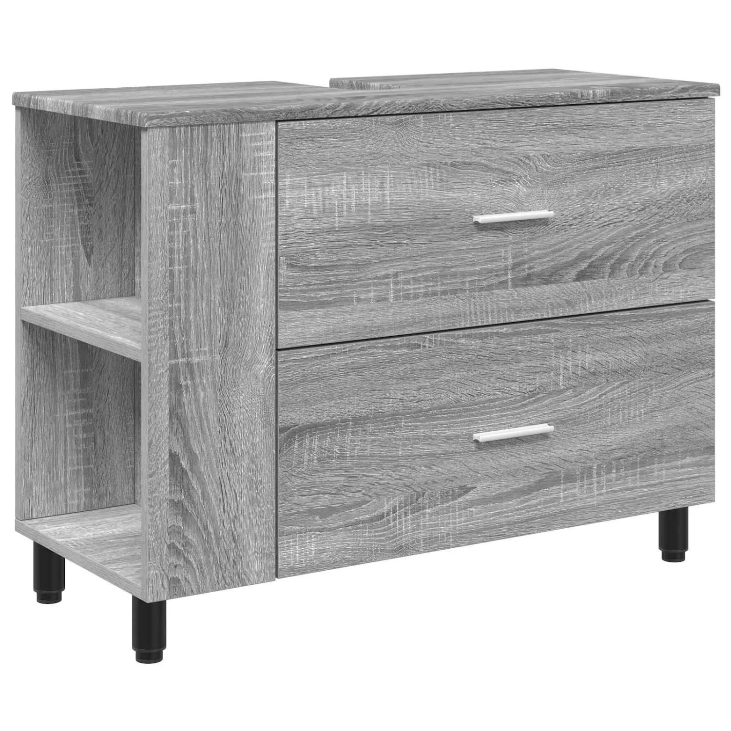 vidaXL Waschtisch Sonoma-Grau 80 x 35 x 60 cm Holzwerkstoff 889391