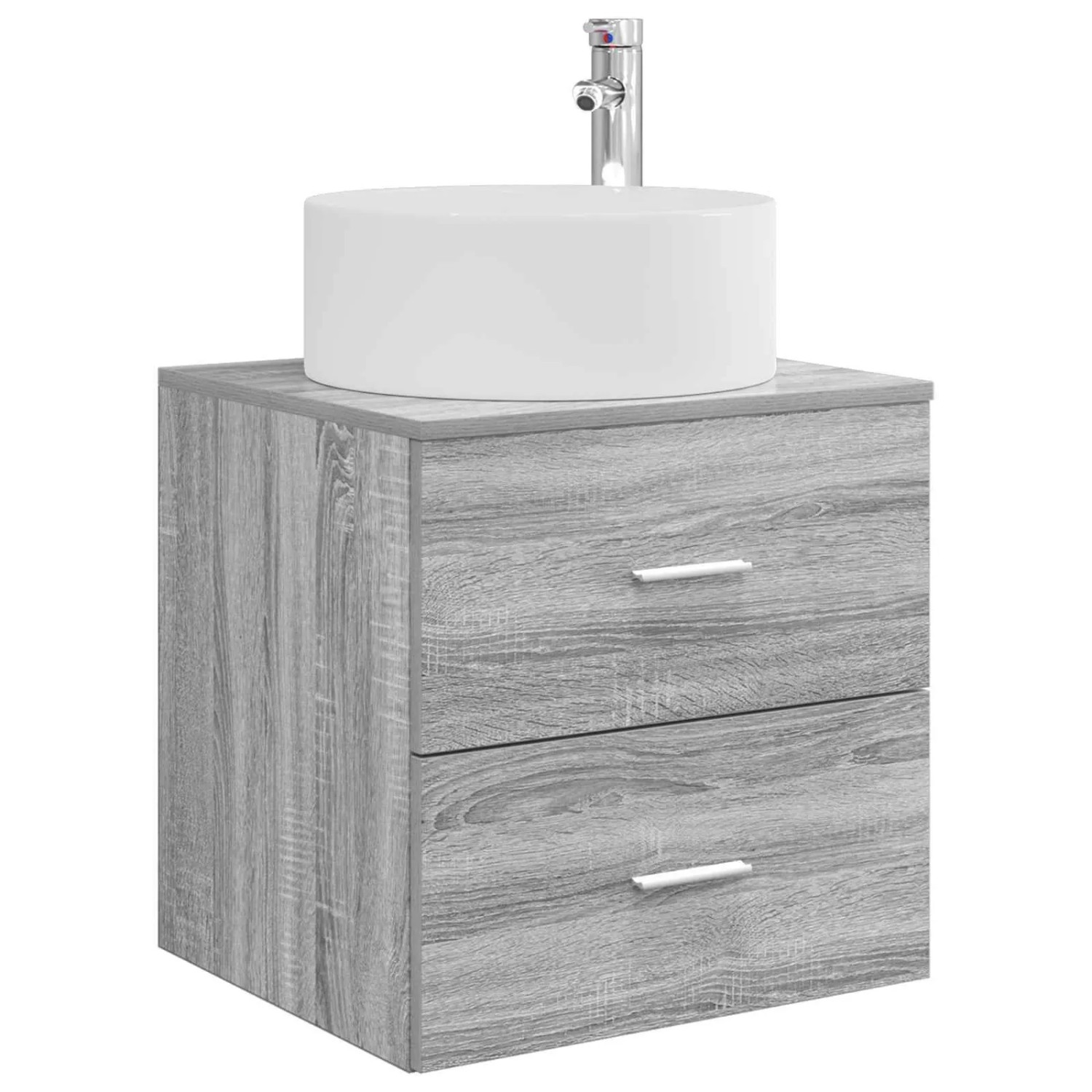 vidaXL Wandmontierte Waschtisch Sonoma-Grau 49,5 x 44,5 x 65,5 cm 890323
