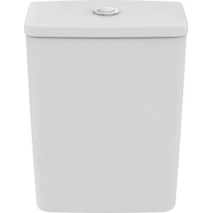 Weißer Ideal Standard Connect Air Aufputzspülkasten aus Kristallporzellan.