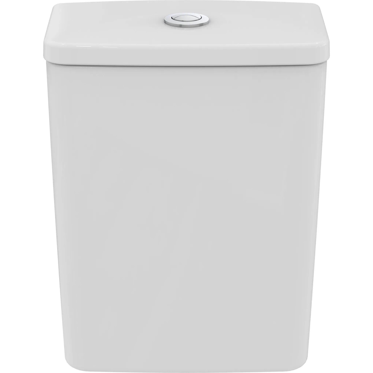 Weißer Ideal Standard Connect Air Aufputzspülkasten aus Kristallporzellan.
