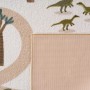 Ayyildiz Kinderteppich Coco Creme (80x150cm) mit Dinosaurier- und Baum-Motiven, rutschfeste Unterseite.