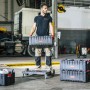 PROREGAL QBRICK Werkzeugkasten, schwarz, 52 Liter, mit Tragegriff und hoher Traglast.