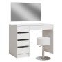 Vicco Schminktisch Thalia weiß mit Spiegel und Hocker, 100 cm breit.