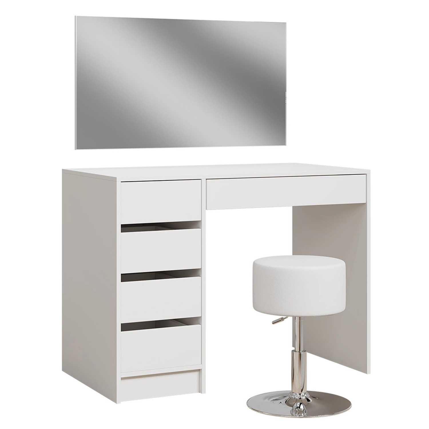 Vicco Schminktisch Thalia Weiß 100 cm mit Hocker