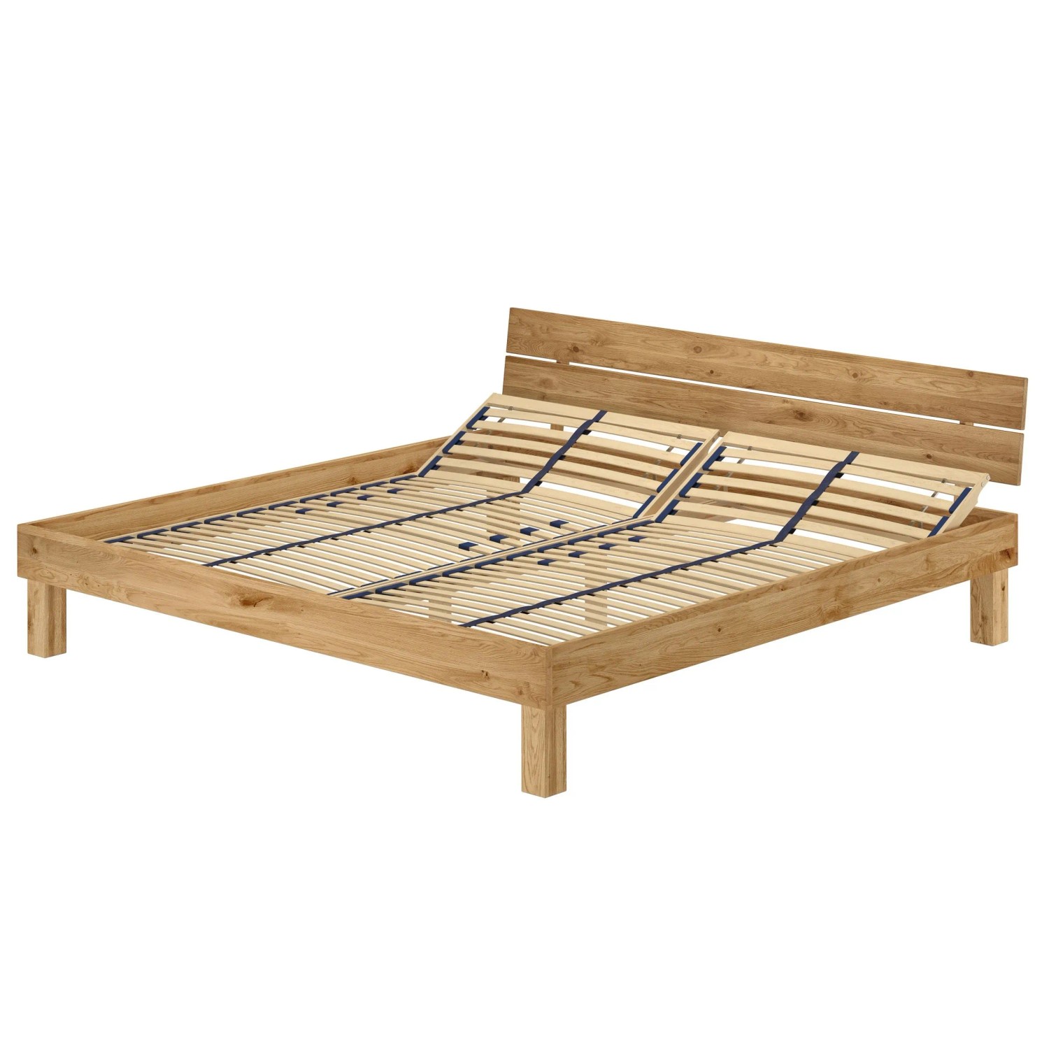 Erst-Holz Kingsize Bett Massivholzbett Eichenbett Geölt 200 x 200 cm Modell 88 Federholzrahmen inkl.