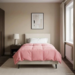 vidaXL Sommerdecke Gepolstert Rosa 140 x 200 cm Mikrofaser 42025942