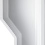 Weiße Cello Eckbadewanne, 170x80x55 cm, linke Ausführung, für kleine Badezimmer.