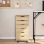 vidaXL Rollcontainer mit Schubladen MOSS Klarlack 34 x 39 x 65,5 cm 42032400_3