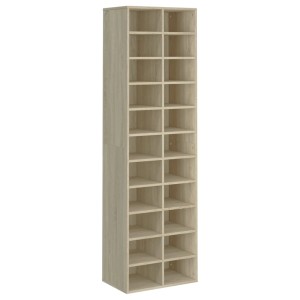 vidaXL Schuhschrank Sonoma-Eiche 54x34x183 cm Holzwerkstoff 800372