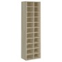 vidaXL Schuhschrank Sonoma-Eiche 54x34x183 cm Holzwerkstoff 800372