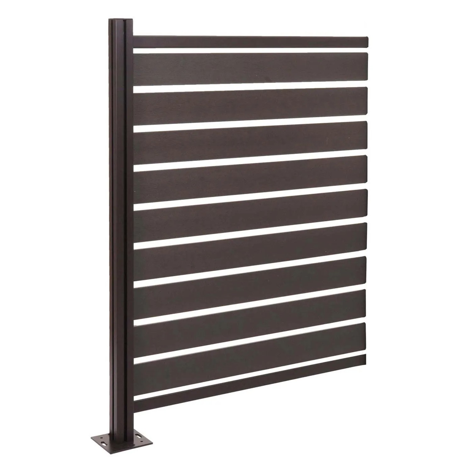 MCW Alu Mülltonnen-Zaun K57 Anthrazit 130x100x6cm