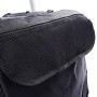 Detailaufnahme der schwarzen Einkaufstasche des Ridder Rollator Premium mit Netzfach.