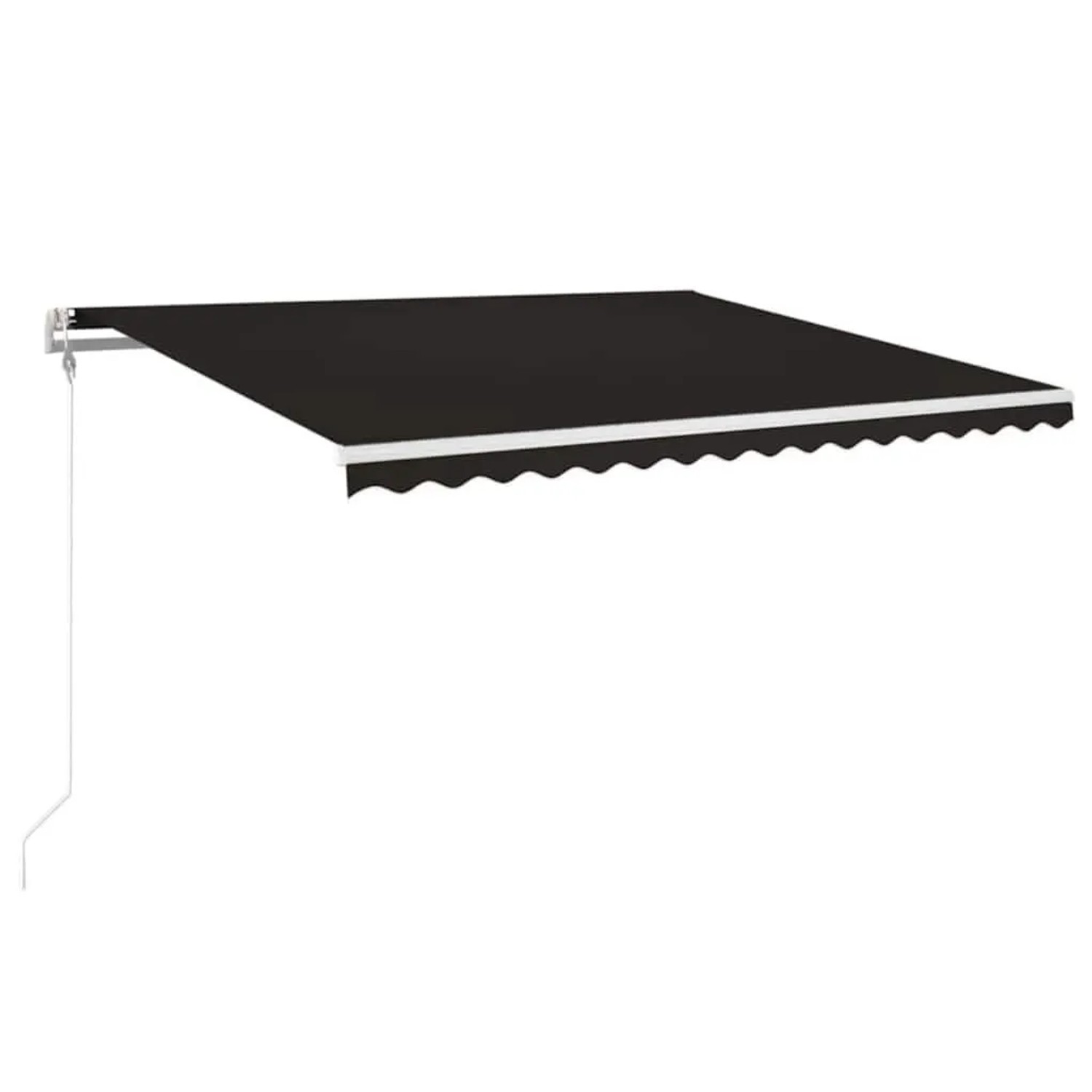 vidaXL Automatische Markise mit LED & Windsensor 450x350 cm Anthrazit 3069014