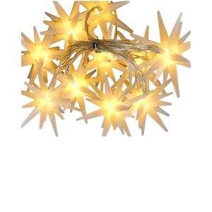 Lex Lichterkette Leuchtsterne Sternlichterkette Innen Batterie Warmweiß