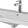 Pelipal Keramikwaschtisch 4035, 90 cm, weiß, mit Armatur und Überlauf.