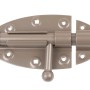 Duravis Bolzen-Schlossriegel, perlbeige, für Winkel & Holzverbinder. Robuster Riegel mit Griff.