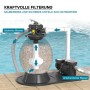 Wiltec Sandfilteranlage 550W 38L Filtertank 18000L/H Pumpe Pool Filterpumpe_5