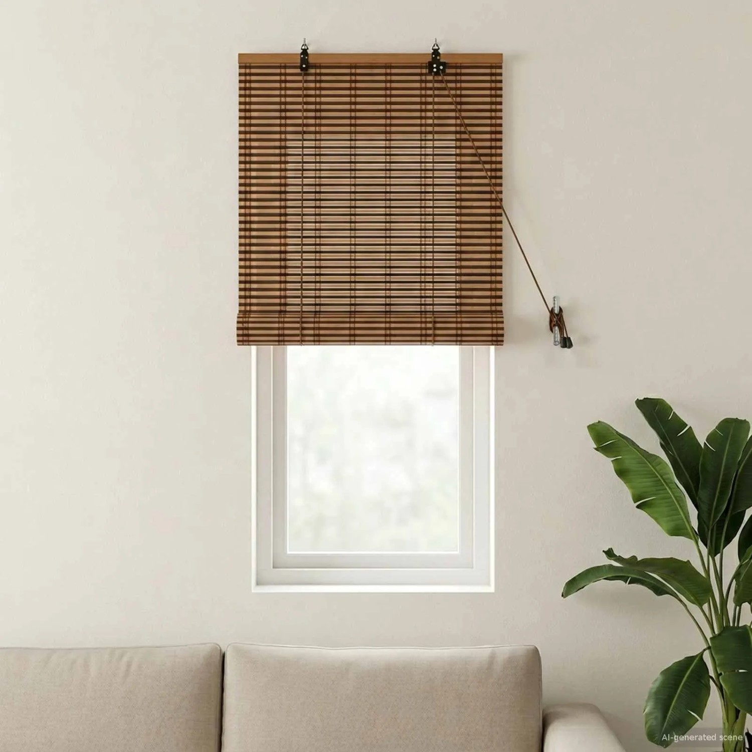 vidaXL Rollo Braun 40 x 160 cm Bambus 42039768